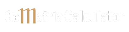 Gematria Calculator